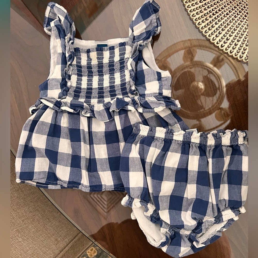 2 piece set gingham